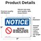 Signmission No Gum No Metal Cleats No Shelled Nuts Sign With Symbol, 7 in W x Rectangle, Vinyl Decal OS-2PACK-NS-D-57-L-14638 - alternate 2